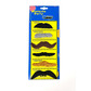 Pack of 6 moustaches, mixed colour