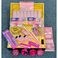 Huge pink deluxe black bamboo rolling box set