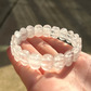 Cut crystal stone bracelet - clear quartz