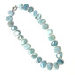 Crystal stone necklace 53cm - aquamarine