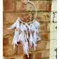 Dream catcher white crescent