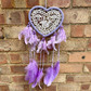 Lilac heart dream catcher