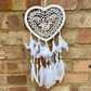 Dream catcher, white heart