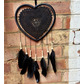 Dream catcher lace heart black
