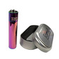 Metal clipper lighter icy rainbow (tray of 12)