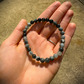 6mm beaded crystal stone bracelet - eagle eye