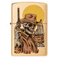 Wild west skeleton design zippo lighter