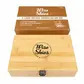 Wise skies bamboo wooden rolling box