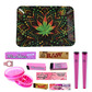 Pink leaf small rolling tray set 