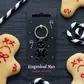 Spooky gingerbread man keyring