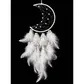 Dream catcher white crescent
