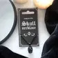 Black stainless steel skull necklace