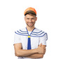 Captain sailor hat, orange