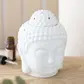 White buddha head oil burner