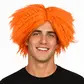 Orange crazy clown wig cosplay