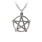 Alchemy wiccan elemental pentacle pendant necklace