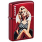 Vintage polka dot pin up design zippo lighter