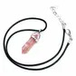 Tower shape crystal stone - rose quartz