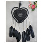 Dream catcher lace heart black