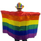 Pride rainbow flag cape 