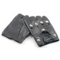 Fingerless leather faux fingerless gloves