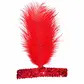 Red flapper headband