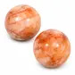 Red phantom quartz sphere crystal orb