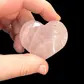 Rose quartz heart tumble stone 