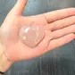 Rose quartz heart tumble stone 