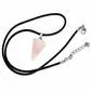 Diamond shape crystal stone - rose quartz