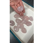 Rose quartz heart tumble stones 21g 3.5m