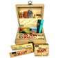 Natural wooden rolling box set