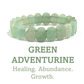 Cut crystal stone bracelet - green aventurine 