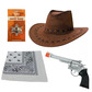 Complete brown cowboy accessories bundle