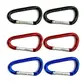 6 pack of mini d shape carabiners