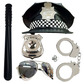 Uk police officer checkered cosplay accessories bundle