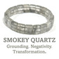 Cut crystal stone bracelet - smokey quartz