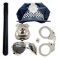 Blue uk police officer fancy dress cosplay bundle