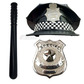 Black checkered met police accessories bundle