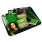 Green rolling tray set