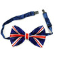 Bow tie clip on, union jack 