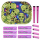 Pink caution alien rolling tray set