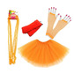 Neon orange tutu 80s instant kit