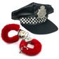 Red fluffy handcuffs set