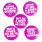 Pack of 6 hen night badges