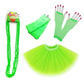 Neon green 80s tutu outfit instant kit