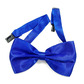 Bow tie clip on, royal blue