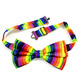 Bow tie clip on, rainbow