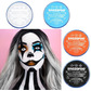 Clown face paint set halloween