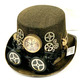 Steampunk hat & black spike goggles